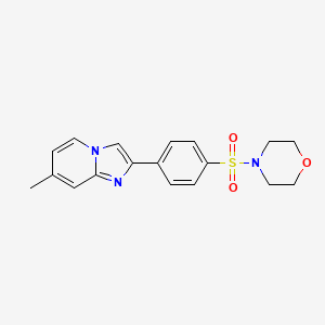 4-[4-(7-Methylimidazo[1,2-a]pyridin-2-yl)phenyl]sulfonylmorpholine