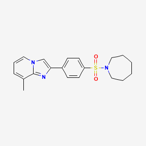 2-[4-(1-azepanylsulfonyl)phenyl]-8-methylimidazo[1,2-a]pyridine