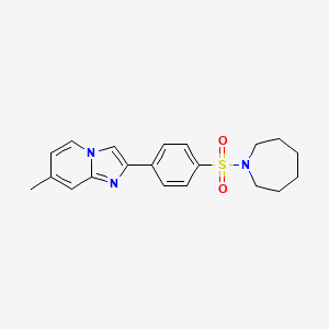 2-[4-(Azepan-1-ylsulfonyl)phenyl]-7-methylimidazo[1,2-a]pyridine