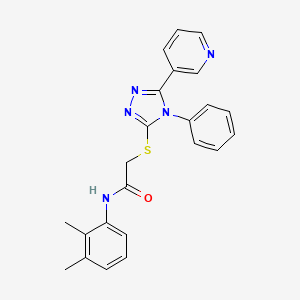 N-(2,3-dimethylphenyl)-2-[(4-phenyl-5-pyridin-3-yl-1,2,4-triazol-3-yl)sulfanyl]acetamide