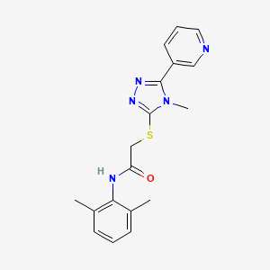 N-(2,6-dimethylphenyl)-2-{[4-methyl-5-(pyridin-3-yl)-4H-1,2,4-triazol-3-yl]sulfanyl}acetamide