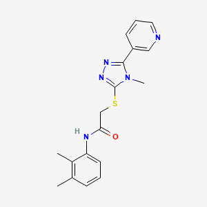 molecular formula C18H19N5OS B3580209 N-(2,3-dimethylphenyl)-2-{[4-methyl-5-(pyridin-3-yl)-4H-1,2,4-triazol-3-yl]sulfanyl}acetamide 