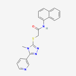 2-{[4-methyl-5-(pyridin-3-yl)-4H-1,2,4-triazol-3-yl]sulfanyl}-N-(naphthalen-1-yl)acetamide