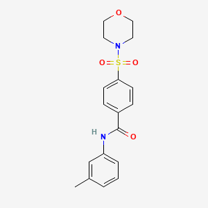 N-(3-methylphenyl)-4-morpholin-4-ylsulfonylbenzamide