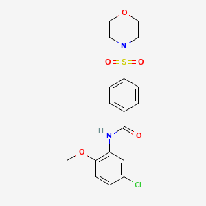 N-(5-chloro-2-methoxyphenyl)-4-morpholin-4-ylsulfonylbenzamide