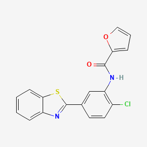 N-[5-(1,3-benzothiazol-2-yl)-2-chlorophenyl]-2-furamide