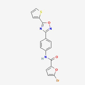 5-bromo-N-{4-[5-(2-thienyl)-1,2,4-oxadiazol-3-yl]phenyl}-2-furamide