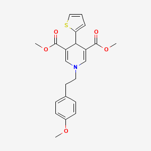 3,5-DIMETHYL 1-[2-(4-METHOXYPHENYL)ETHYL]-4-(THIOPHEN-2-YL)-1,4-DIHYDROPYRIDINE-3,5-DICARBOXYLATE