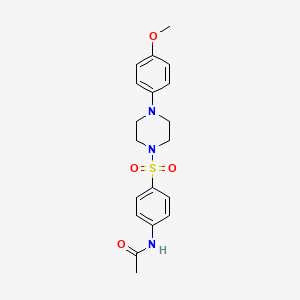 N-(4-{[4-(4-methoxyphenyl)piperazin-1-yl]sulfonyl}phenyl)acetamide