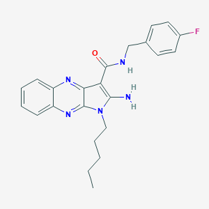 2-amino-N-(4-fluorobenzyl)-1-pentyl-1H-pyrrolo[2,3-b]quinoxaline-3-carboxamide