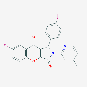 7-Fluoro-1-(4-fluorophenyl)-2-(4-methyl-2-pyridinyl)-1,2-dihydrochromeno[2,3-c]pyrrole-3,9-dione