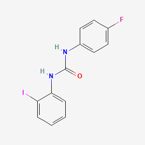 molecular formula C13H10FIN2O B3580472 N-(4-fluorophenyl)-N'-(2-iodophenyl)urea 