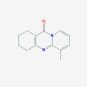 molecular formula C13H14N2O B3580475 11H-Pyrido[2,1-b]quinazolin-11-one, 1,2,3,4-tetrahydro-6-methyl- CAS No. 85653-83-4