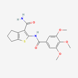 2-(3,4,5-trimethoxybenzamido)-4H,5H,6H-cyclopenta[b]thiophene-3-carboxamide