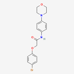 molecular formula C18H19BrN2O3 B3580538 2-(4-bromophenoxy)-N-[4-(4-morpholinyl)phenyl]acetamide 