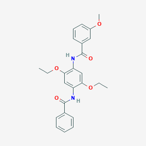 N-[4-(benzoylamino)-2,5-diethoxyphenyl]-3-methoxybenzamide