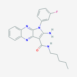 2-amino-1-(3-fluorophenyl)-N-pentyl-1H-pyrrolo[2,3-b]quinoxaline-3-carboxamide