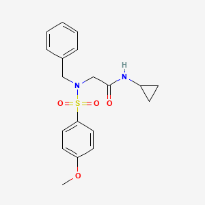 N~2~-benzyl-N~1~-cyclopropyl-N~2~-[(4-methoxyphenyl)sulfonyl]glycinamide