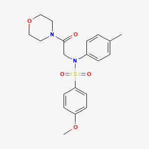 4-METHOXY-N-(4-METHYLPHENYL)-N-[2-(MORPHOLIN-4-YL)-2-OXOETHYL]BENZENE-1-SULFONAMIDE