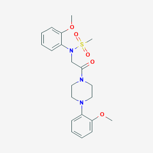 N-(2-methoxyphenyl)-N-{2-[4-(2-methoxyphenyl)-1-piperazinyl]-2-oxoethyl}methanesulfonamide