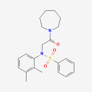 N-[2-(azepan-1-yl)-2-oxoethyl]-N-(2,3-dimethylphenyl)benzenesulfonamide