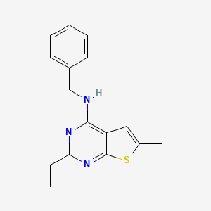 N-benzyl-2-ethyl-6-methylthieno[2,3-d]pyrimidin-4-amine