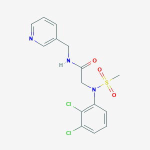 2-(2,3-dichloro-N-methylsulfonylanilino)-N-(pyridin-3-ylmethyl)acetamide