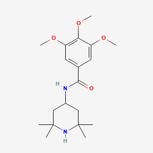 3,4,5-trimethoxy-N-(2,2,6,6-tetramethylpiperidin-4-yl)benzamide