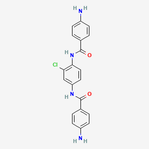 4-amino-N-[4-[(4-aminobenzoyl)amino]-3-chlorophenyl]benzamide