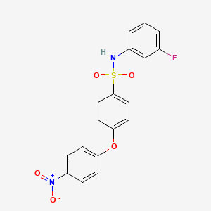 N-(3-fluorophenyl)-4-(4-nitrophenoxy)benzenesulfonamide