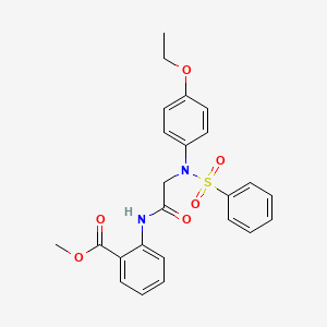 methyl 2-{[N-(4-ethoxyphenyl)-N-(phenylsulfonyl)glycyl]amino}benzoate