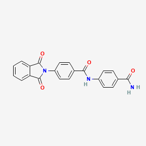 N-[4-(aminocarbonyl)phenyl]-4-(1,3-dioxo-1,3-dihydro-2H-isoindol-2-yl)benzamide