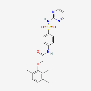 N-{4-[(2-pyrimidinylamino)sulfonyl]phenyl}-2-(2,3,6-trimethylphenoxy)acetamide