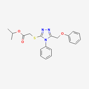 isopropyl {[5-(phenoxymethyl)-4-phenyl-4H-1,2,4-triazol-3-yl]thio}acetate