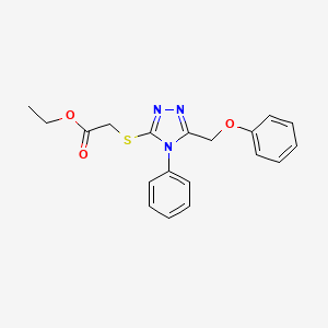 ethyl {[5-(phenoxymethyl)-4-phenyl-4H-1,2,4-triazol-3-yl]thio}acetate