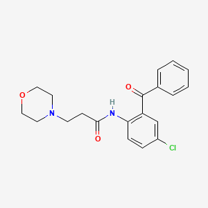 molecular formula C20H21ClN2O3 B3580782 N-(2-benzoyl-4-chlorophenyl)-3-(4-morpholinyl)propanamide 