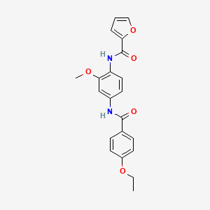 N-[4-[(4-ethoxybenzoyl)amino]-2-methoxyphenyl]furan-2-carboxamide