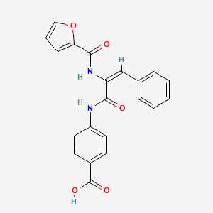 4-{[2-(2-furoylamino)-3-phenylacryloyl]amino}benzoic acid