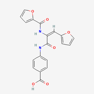 4-{[2-(2-furoylamino)-3-(2-furyl)acryloyl]amino}benzoic acid