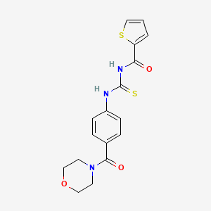 N-({[4-(4-morpholinylcarbonyl)phenyl]amino}carbonothioyl)-2-thiophenecarboxamide