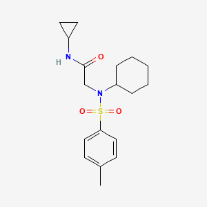 2-[cyclohexyl-(4-methylphenyl)sulfonylamino]-N-cyclopropylacetamide