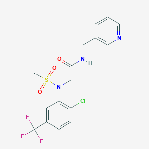 N~2~-[2-chloro-5-(trifluoromethyl)phenyl]-N~2~-(methylsulfonyl)-N~1~-(3-pyridinylmethyl)glycinamide