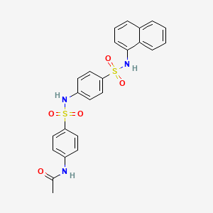 N-{4-[({4-[(1-naphthylamino)sulfonyl]phenyl}amino)sulfonyl]phenyl}acetamide