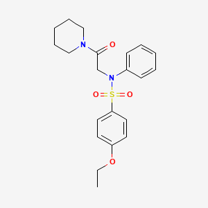 4-ethoxy-N-[2-oxo-2-(piperidin-1-yl)ethyl]-N-phenylbenzenesulfonamide