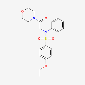 4-ethoxy-N-[2-(morpholin-4-yl)-2-oxoethyl]-N-phenylbenzenesulfonamide