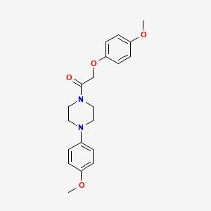 molecular formula C20H24N2O4 B3580914 1-[(4-methoxyphenoxy)acetyl]-4-(4-methoxyphenyl)piperazine 