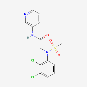 2-(2,3-dichloro-N-methylsulfonylanilino)-N-pyridin-3-ylacetamide