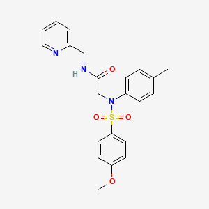 N~2~-[(4-methoxyphenyl)sulfonyl]-N~2~-(4-methylphenyl)-N-(pyridin-2-ylmethyl)glycinamide