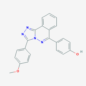 molecular formula C22H16N4O2 B358093 4-[3-(4-Methoxyphenyl)[1,2,4]triazolo[3,4-a]phthalazin-6-yl]phenol CAS No. 896819-45-7