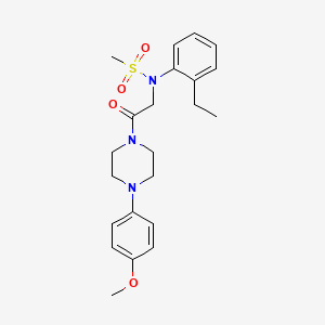 N-(2-ethylphenyl)-N-{2-[4-(4-methoxyphenyl)-1-piperazinyl]-2-oxoethyl}methanesulfonamide